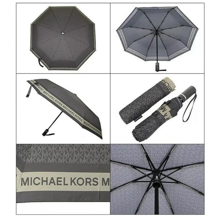 Michael Kors Signature Print Umbrella with Recycled Michael Kors Signature Print Umbrella with Recycled