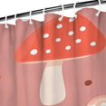 thumbnail image 3 of Colorful Mushroom Pattern Pink Pattern Shower Curtain 84"x72" ,Bathroom Decorative Shower Curtains Set with 12 Hooks,Modern Waterproof Washable Shower Curtain, 3 of 6