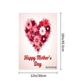 thumbnail image 4 of Amhnf Happy Mothers Day Floral Heart Garden Flag For Home Outdoor Garden Yard Decor 12x18 inch, 4 of 5
