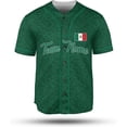 thumbnail image 2 of Mostprints Custom Mexico Baseball Jerseys Mexican Eagle & Flag Shirt for Teams, Mexico Shirts for Men & Women Size S-5XL (2XL), 2 of 3