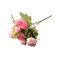thumbnail image 1 of Yuarrent Ramo de flores artificiales de peonía, flores de boda, fiesta en casa, de simulación, arreglos de celebración, adornos Decoración Rosa Yuarrent HA084178-05, 1 of 6