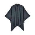thumbnail image 2 of Inglocry 2025 Women's Pashmina Shawl Wrap Open Front Cardigan Knitted Casual Shoulder Cape with Pockets for Spring Fall Black, 2 of 3