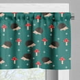 thumbnail image 5 of Ambesonne Hedgehog Valance & Curtain, Forest Life Mushrooms, 55"x24", Multicolor, 5 of 6