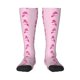 thumbnail image 1 of Balery Pink Scarf Snowman Calcetines novedosos Calcetines deportivos Calcetines hasta la rodilla Calcetines de algodón Calcetines originales y geniales, 1 of 6