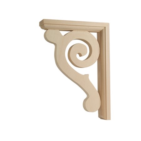 

WADDELL MANUFACTURING CB618 6 x 1-1/2 x 8-1/2 Small Scroll Shelf Bracket