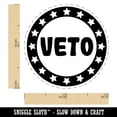 thumbnail image 2 of Veto Circle with Stars Self-Inking Rubber Stamp Ink Stamper - Lime Green Ink - Mini 1/2 Inch, 2 of 7
