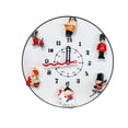 thumbnail image 1 of Reloj de pared de 12 pulgadas, bonito, con imanes para nevera, funciona a pilas, silencioso, sin tictac. blanco, 1 of 9