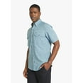 thumbnail image 4 of Chaps Men's & Big Men's Tech Chambray Short Sleeve Shirt, Sizes S-3XL, 4 of 6