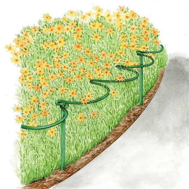 kurtrusly 6 Pack Plant Support Stakes Ring Cage Metal Garden Plant ...