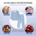 thumbnail image 7 of Bingfone Men's Pajama Set 2 Piece Loungewear PJs, Long Sleeve with Pajama Pants-French Bulldog Head, 7 of 7