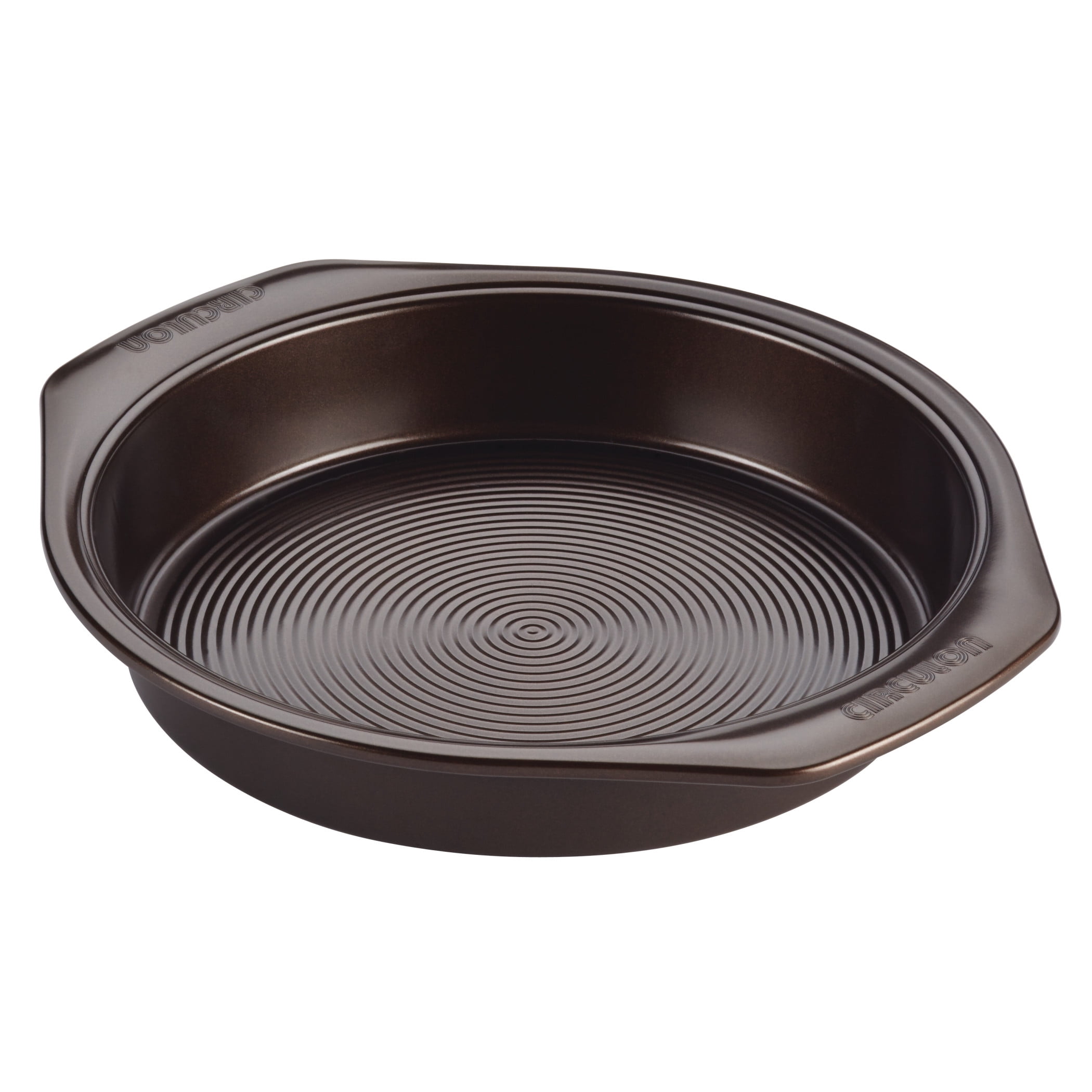 Circulon Nonstick Bakeware 9Inch Round Cake Pan, Chocolate Brown