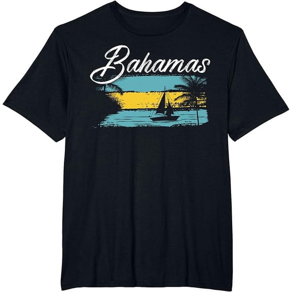 Proud Bahamas Bahamians flag gift design idea Nassau design T-shirt