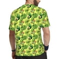 thumbnail image 2 of Wukai Kiwi and Avocado Print Men's Short-Sleeved Mesh T-Shirt,Quick-Dry Short Sleeve Workout T-Shirt-5X-Large, 2 of 8