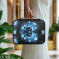 thumbnail image 3 of FKELYI Blue Floral Dolphin Print PU Letaher Bible Cover with Handle Bible Carrier Case Book Organzier Holder Church Bible Bag with Zipper Pocket for Prayer Study, 3 of 6