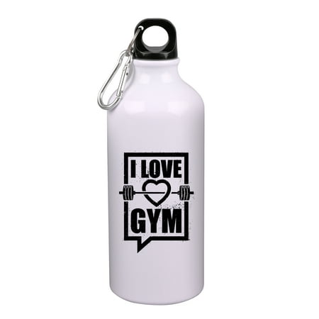 

I love Gym Printed Sipper Water Bottle Sports Water Bottle Sleek Insulated For Gym School Sports Yoga Cyclists Runners Hikers Beach Goers Picnics Camping