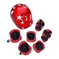 thumbnail image 4 of Casco de bicicleta Zulema 7 unids/set ajustable para niños Rojo, 4 of 8