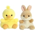 thumbnail image 1 of Juego de 2 juguetes de peluche Aurora Palm Pals Darling Duck/Ella Bunny, 1 of 9