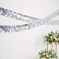 thumbnail image 2 of BalsaCircle 16 feet Silver Metallic Foil Tassels Hanging Garland Fringe Banner Party Decorations, 2 of 8