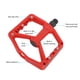 thumbnail image 4 of Pedales De Bicicleta, Pedales Planos De Bicicleta De Fibra De Nailon Ligeros Para Ciclismo, 4 of 7