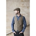 thumbnail image 7 of mens full back wool tweed vest brown from ireland, 7 of 7