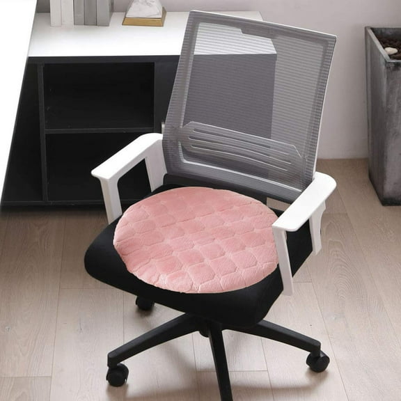 YIMWNYI Round Plush Cushion for Chair, Ergonomic Seat Cushion, Comfort and Support for Office, Gaming, and Car Seats, Pain Relief and Posture Improvement, Stylish Design for Any Decor