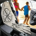 thumbnail image 3 of Uorisanigo Mountain Compass Car Seat Towel Cover Fashion Auto Interior Waterproof Soft Auto Seat Covers Anti-Slip Vehicle Seat Protector Universal Size Fit for Most Cars SUVs Trucks Vans, 3 of 6