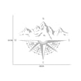 thumbnail image 2 of Anself Mountain Compass Stickers, Decal for Car Hood Auto Body Side Door Compass Waterproof Stickers, Vinyl Stripe Decal Sticker for Truck SUV Off-Road Vehicles, 2 of 7