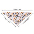 thumbnail image 4 of AuroraX Halloween Dog Bandana Scarf Halloween Cat Dog Kerchief Soft Lightweight Adjustable Triangular Pet Costume Accessories White National Dog Day International Cat Day, 4 of 6