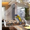 thumbnail image 4 of Plastic Window Pet Feeder Transparent Tray Birdhouse Hanging Suction Cup Animal Feeding House, 4 of 7