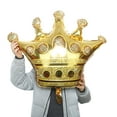 thumbnail image 2 of Crown Aluminum Foil Balloon Gold Multi-color Baby Birthday Party Floating Empty Decoration 1PC, 2 of 6