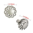 thumbnail image 5 of Utopia Alley Aire Round Swirl Cabinet Ring Pull Knob - Decorative Cabinet Drop Pull Knobs- Vintage Cabinet Hardware with Hand Finished Polished Nickel - Metal Drawer Pull Knobs 1.4", 5 of 7