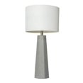 thumbnail image 1 of Lampe de Table en Béton au Design Élégant avec Abat-Jour en Tissu, 1 of 4