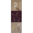 thumbnail image 2 of Vindedzis, Rita 13x32 White Modern Wood Framed Museum Art Print Titled - Paisley and Plum II, 2 of 4