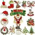 thumbnail image 6 of EOEMY Wholesale Christmas Tree Santa Claus Snowman Brooch Pin Corsage Women Xmas Gifts-28-Christmas Tree, 6 of 9
