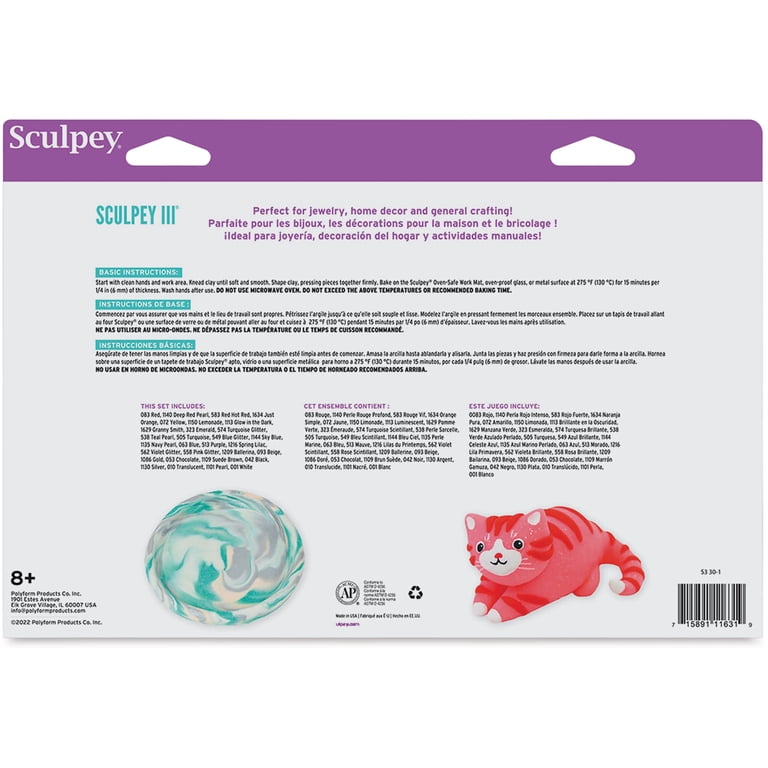 Sculpey III Polymer Clay Sampler Pack, 30 Colors photo 2