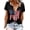 C4-Black, variant on American Flag Shirts Women Patriotic Shirt 4th of July Tee Tops V-Neck Short Sleeve Summer T-Shirt Large
