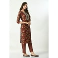 thumbnail image 4 of S MAJIDA Kurta Set for Women Floral Polyster Blend Kurta Pant Dupatta with 3/4 Sleeve, 4 of 5