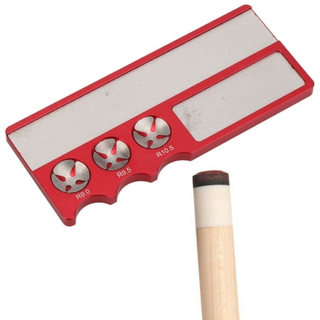 

Billiards Club Grind Tool Billiards Tip Repair Tool Easy To Carry 4.7x2x0.2in For Billiard Lovers Useful Tool Red