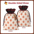thumbnail image 2 of KLL Orange Peach for Christmas Gift Bag,Christmas Burlap Goody Gift Bags with Plaid Drawstrings for Xmas Presents Holiday Party Favor Treats Candy-Black, 2 of 8
