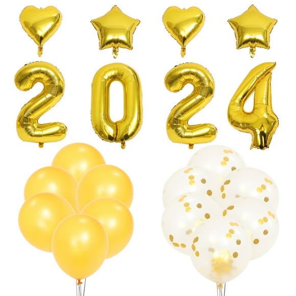 1 Ensemble Ballons de Fête du Nouvel An Ballons de Réveillon Ballons de Mise en Page Décorations de Fête du Nouvel An