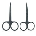 thumbnail image 1 of 2 pcs Small Scissors, Comfort-Grip Handles, Facial Hair Grooming Set,Eyebrow,Nose Hair Trimming Kit, 1 of 5