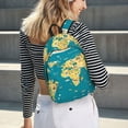 thumbnail image 6 of KLL World Map With Landmarks Print Travel Laptop Backpack - College Backpack Business Work Bag Nurse Bag Casual Daypack for Weekender Business Hiking -Small, 6 of 6