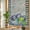 Black, variant on Hello Spring Window Privacy Film Rainbow Static Cling Stain Glass Window Film for Glass Door, Decorative Sunroof Decal Sticker for Car 19.6"x39.3" Pastoral Purple Bottle Floral Rustic Burlap