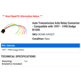 thumbnail image 2 of Auto Transmission Axle Relay Connector - Compatible with 1997 - 1998 Dodge B1500, 2 of 2