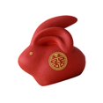 thumbnail image 1 of VONKY Cute Rabbit Statue Animal Model for Bookshelf Decoration Birthday Gift 12.5cmx9.5cmx12cm double ears, 1 of 9
