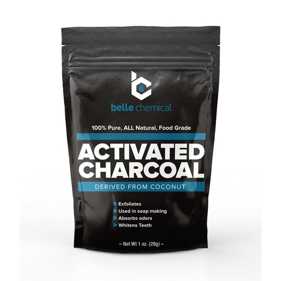 Carbón activado en polvo Belle Chemical grado alimenticio 28 g