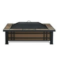 thumbnail image 1 of Bowery Hill Powder Coated Steel Natural Slate Tile Fire Pit Rectangular Heat Resistant 43.75" Unassembled, 1 of 5
