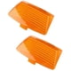 thumbnail image 1 of 2 piezas de cubierta de lente de lámpara delantera y trasera, puntas de guardabarros, guardabarros para cicleta, compatible con Glide Amarillo, 1 of 5