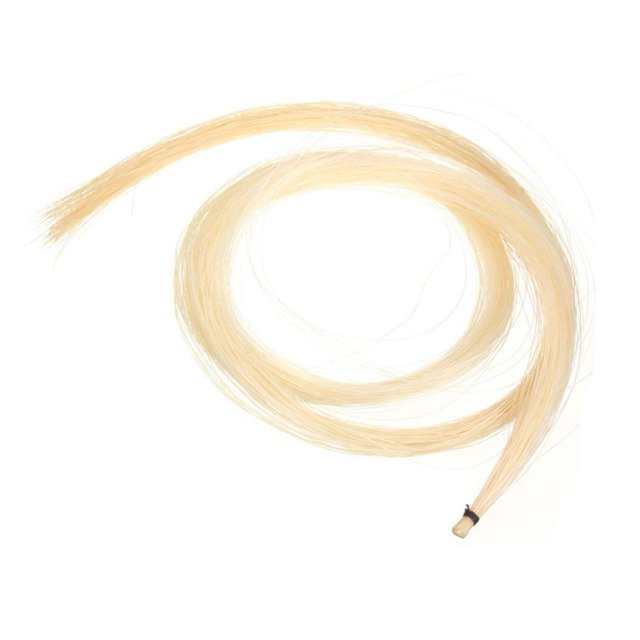 2 madejas de pelo de caballo semental universal para instrumentos de cuerda de arco de violín Sywqhk Para Estrenar