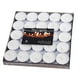 thumbnail image 2 of Fiudx 50 Velas de Té, Cera de Parafina Blanca Sin Aroma, Duración de 4 Horas, Ideales para Bodas, Aniversarios, Emergencias y Ambientes Románticos. Juego de 50 Piezas., 2 of 7